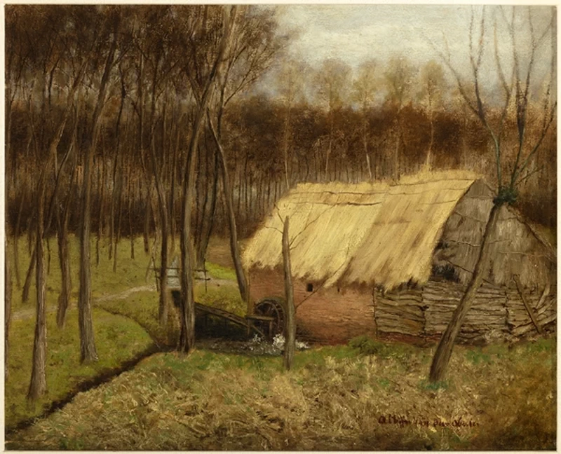 (Sint - Martens, Latem, 27 agosto 1835, Sint, Martens, Latem, 16 novembre 1918), Casa con mulino ad acqua